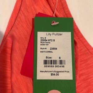Lilly Pulitzer NWT flutter detail tank top
